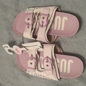 Justice child slippers.